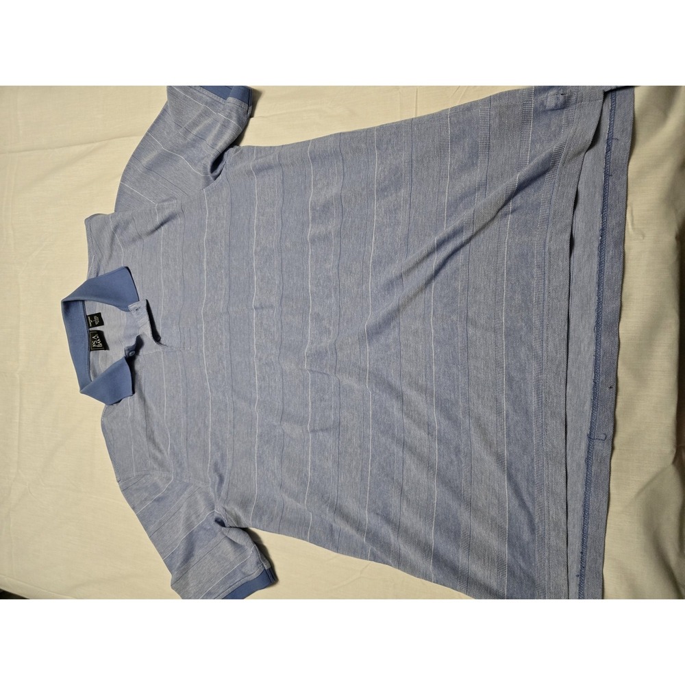 Jos A Bank Polo Shirt Mens XL Striped Traveler Traditional Fit Casual Golf